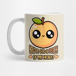 You've Got A Peach Of My Heart! Cute Peach Pun Mug